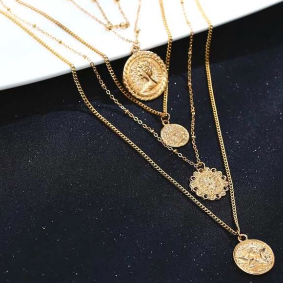 Layered Adjustable Necklace New - Picture 3 of 4